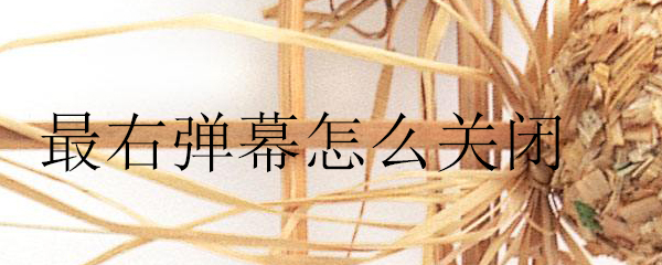 最右视频弹幕如何关闭？最右视频弹幕关闭流程介绍_