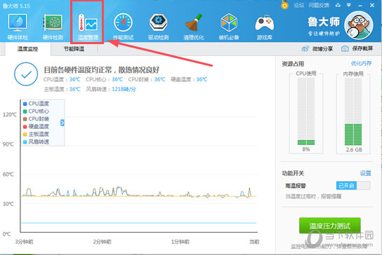 鲁大师CPU降温途径有哪些？CPU节能降温模式切换方法介绍_