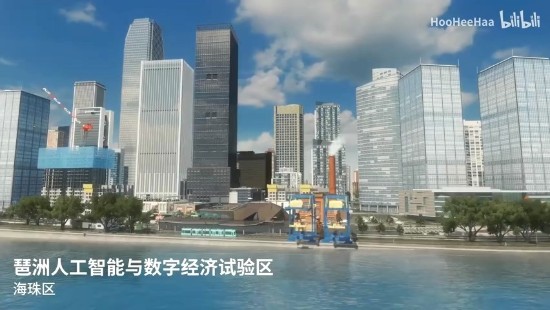 玩家用三年在《城市：天际线》中还原广州 精细度令人叫绝