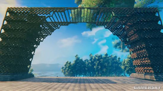 玩家在《Valheim：英灵神殿》中搭建埃菲尔铁塔 耗费4万砖块