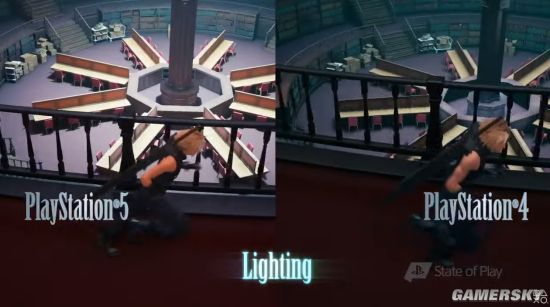 《最终幻想7RE：Intergrade》PS5对比PS4 画面升级