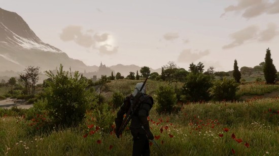 油管主用3090运行4K《巫师3》 还打上了50多个MOD