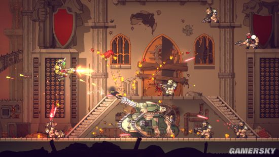 2D跑酷射击游戏《战锤40K：Shootas,Blood & Teef》上架Steam 率领兽人摧毁巢都