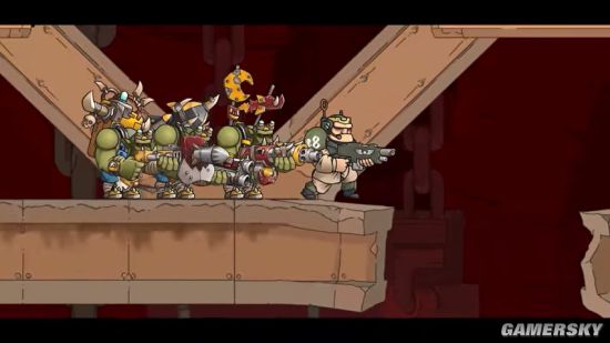 2D跑酷射击游戏《战锤40K：Shootas,Blood & Teef》上架Steam 率领兽人摧毁巢都