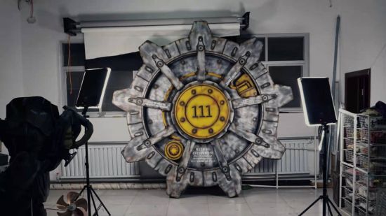 UP主制《辐射4》111号避难所大门 尺寸巨大看着过瘾