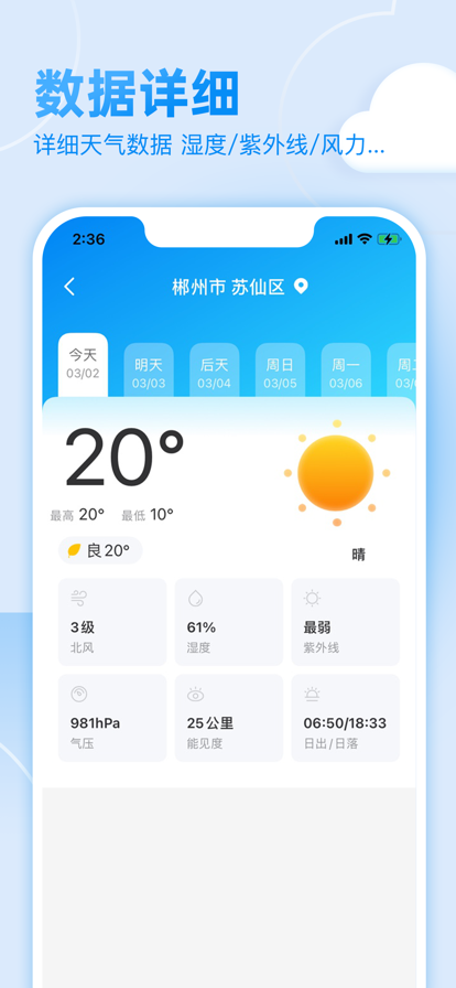 多乐天气APP亮点