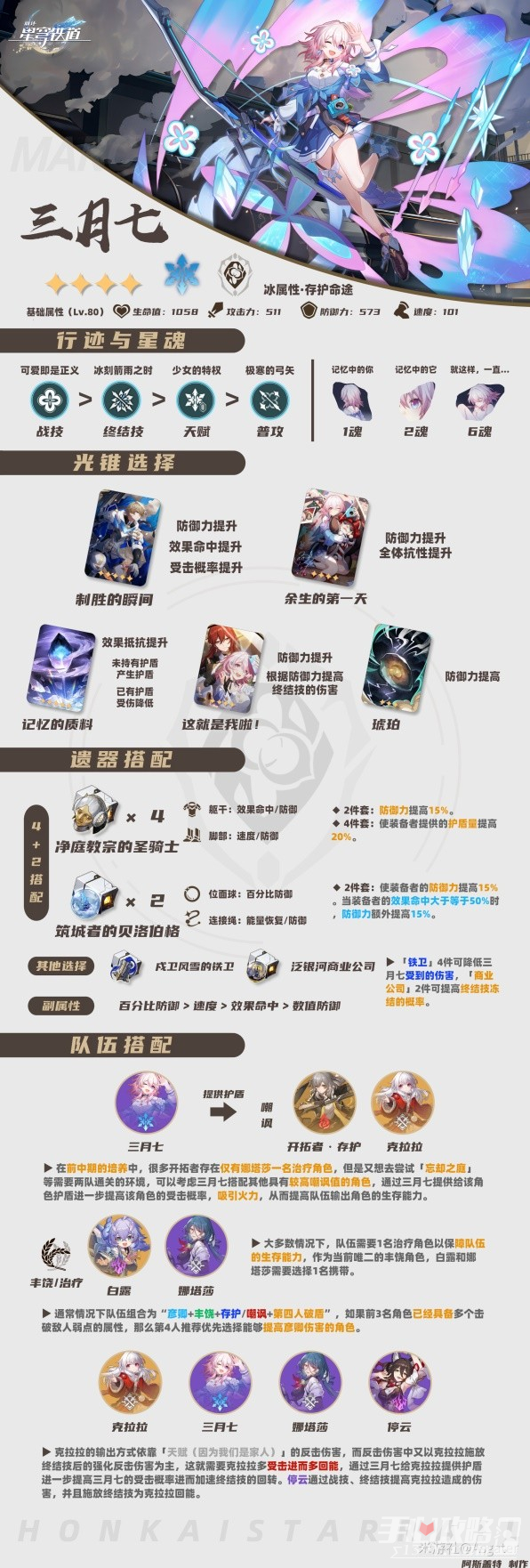 《崩坏星穹铁道》1.1版三月七详细培养指南