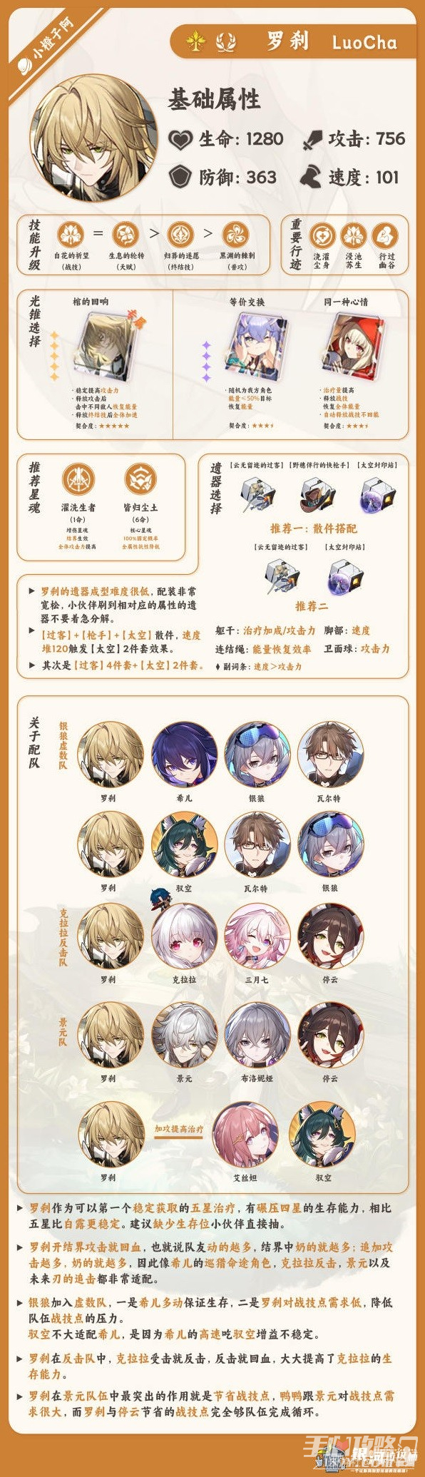 《崩坏星穹铁道》罗刹一图流培养攻略