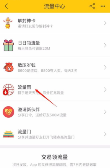 飞猪流量中心流量雨怎么参加_参加方法图文一览_