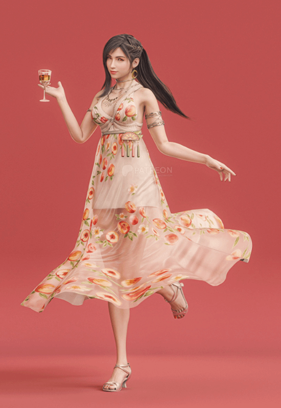 博主分享《黑神话：悟空》和《最终幻想7》3D同人建模合集:真希望他们能赢年度