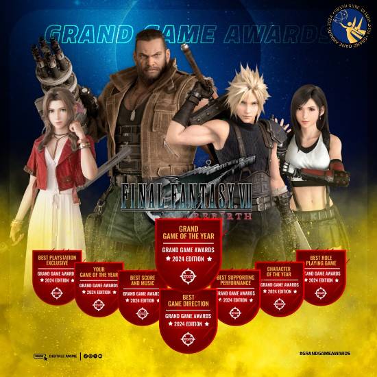 《FF7重生》获GGA年度最佳！网友:我记住这个奖了