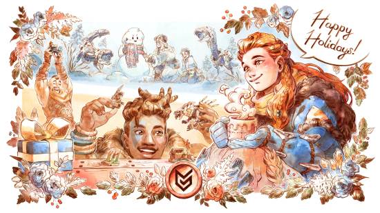 PS发《地平线》圣诞贺图 玩家吐槽：把埃洛依画胖了！