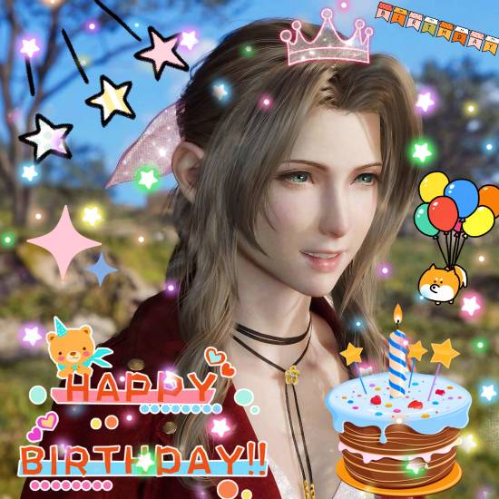 《最终幻想7》爱丽丝40岁生日：粉丝二创送祝福