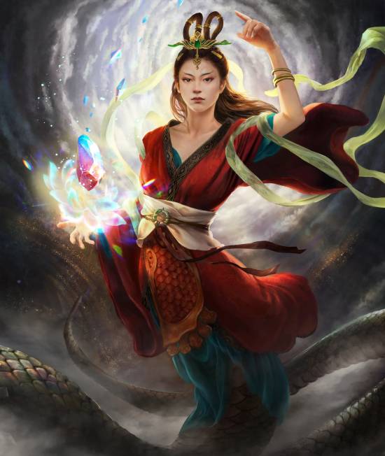 《神话时代：重述版》中国神话扩展包神明肖像分享:女娲娘娘好美!