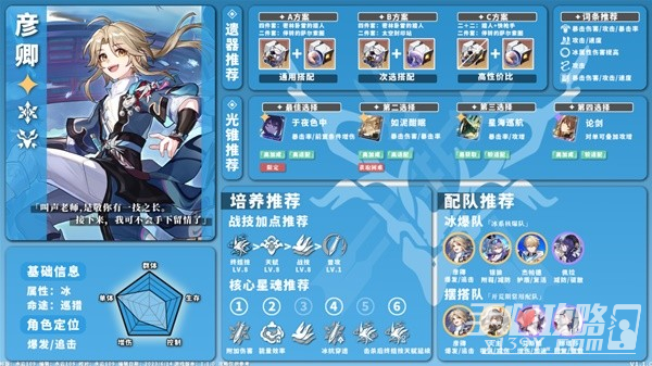 《崩坏星穹铁道》1.1版冰系角色培养攻略