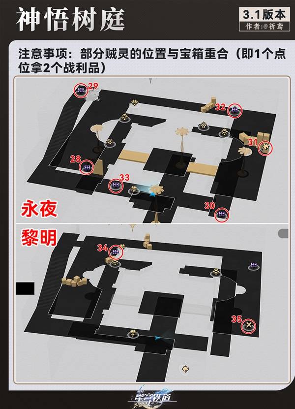 《崩坏星穹铁道》永夜呓语密林神悟树庭全宝箱收集攻略