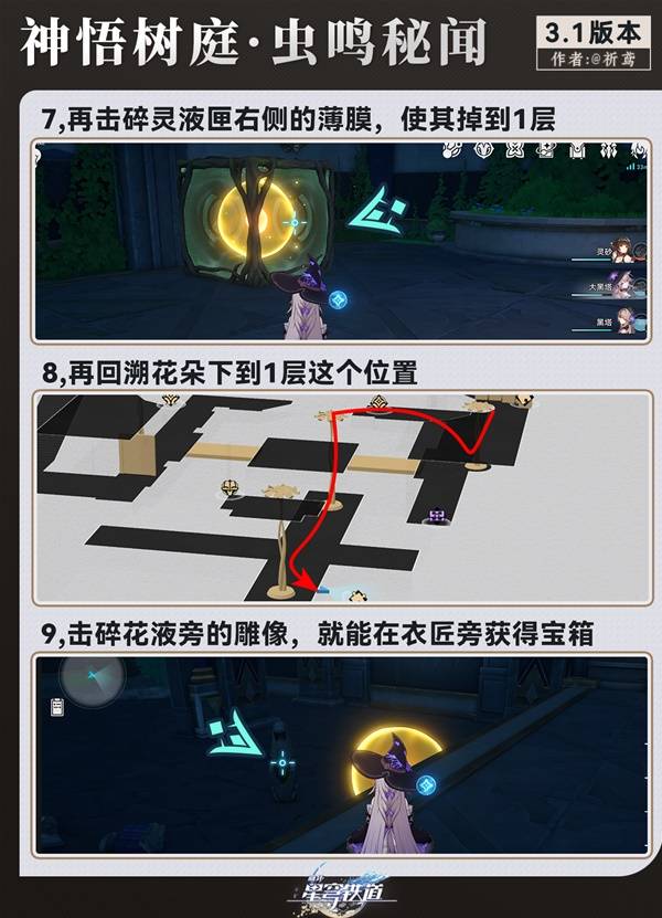 《崩坏星穹铁道》永夜呓语密林神悟树庭全宝箱收集攻略
