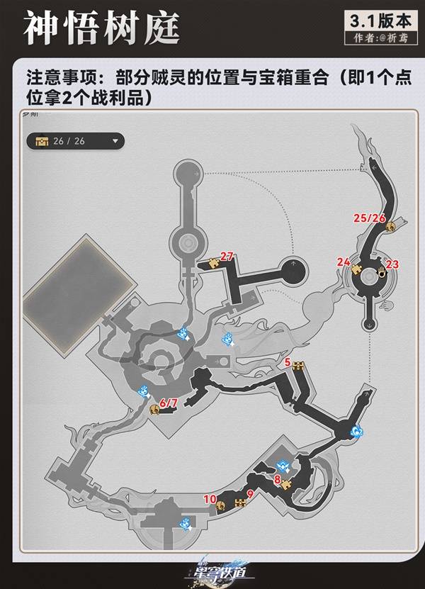 《崩坏星穹铁道》永夜呓语密林神悟树庭全宝箱收集攻略