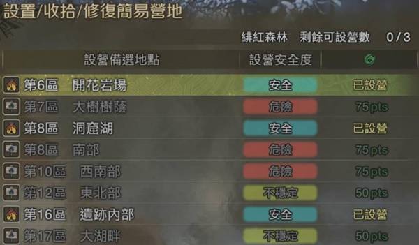 《怪物猎人荒野》安全营地位置分享 安全营地在哪里
