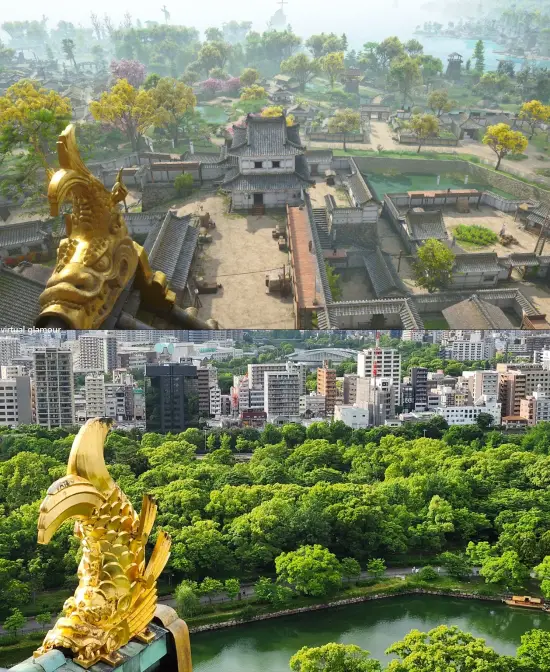 《刺客信条影》游戏场景和现实照片对比：还原历史文化！