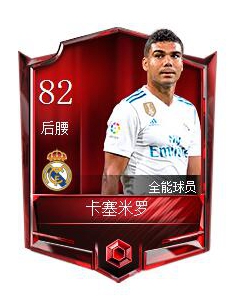 《FIFA足球世界》卡塞米罗属性图鉴