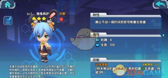 《少女咖啡枪》萌兔救护属性图鉴