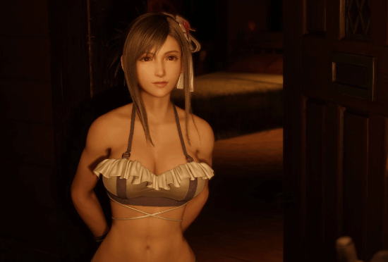 《最终幻想7：重生》蒂法超美MOD分享：快到夏天了就得穿泳装！