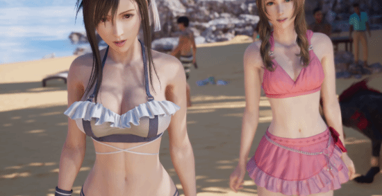 《最终幻想7：重生》蒂法超美MOD分享：快到夏天了就得穿泳装！