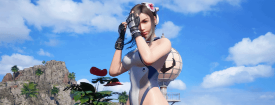 《最终幻想7：重生》蒂法超美MOD分享：快到夏天了就得穿泳装！