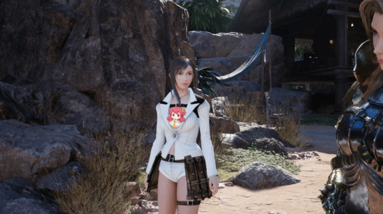 《最终幻想7：重生》蕾蒂版蒂法Mod：白衣帅到爆！
