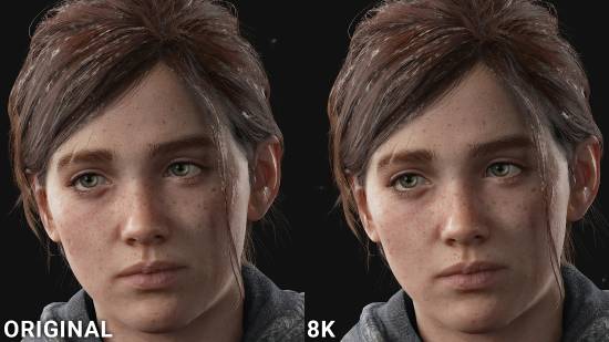 《最后生还者2》8K帅气艾莉Mod：雀斑毛孔看的更清晰了！