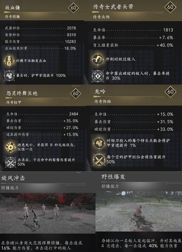 《刺客信条影》奈绪江与弥助强力配装推荐