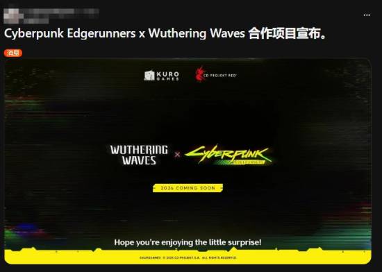 《鸣潮》联动《赛博朋克》引外网热议:世界观融合?