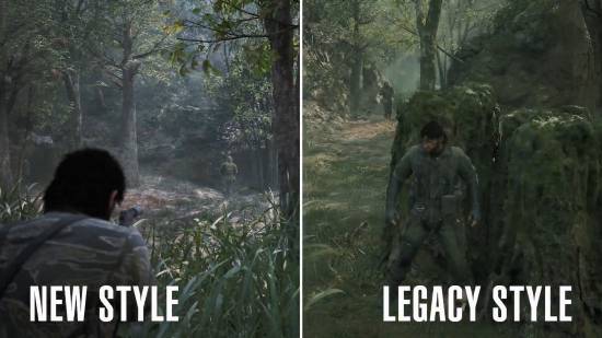 《MGS3RE》提供现代和怀旧两种游玩模式 视角滤镜皆不同