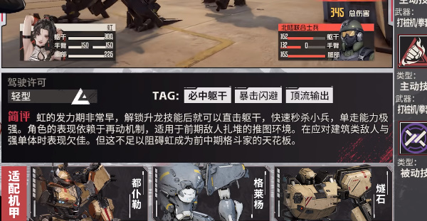 《钢岚》虹角色推荐介绍