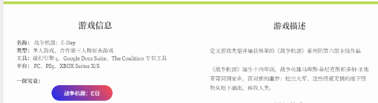 曝《战争机器：事变日》也要登PS5！员工简历疑似泄密