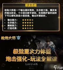 命运方舟枪炮大师火力强化怎么加点