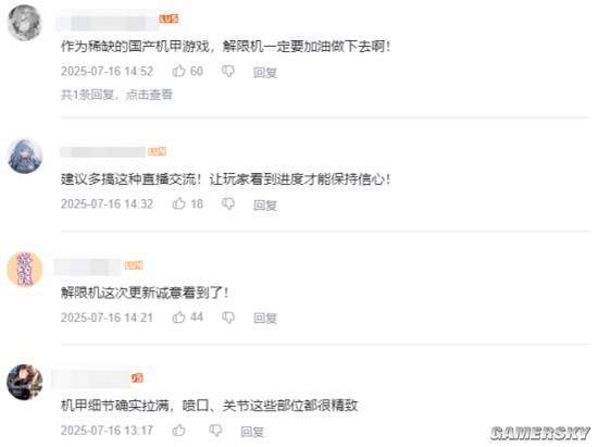 玩家现场拷问制作人？《解限机》直播画的饼能圆上吗？