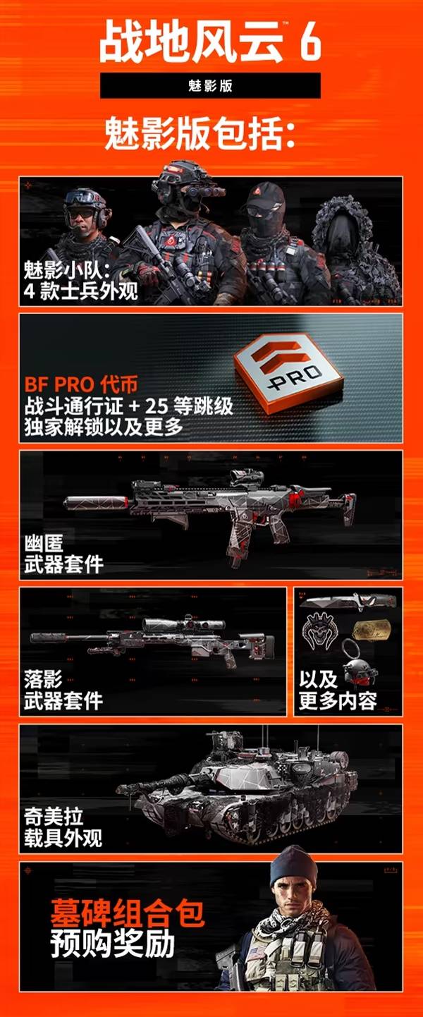 《战地6》版本区别一览 魅影版包含哪些内容