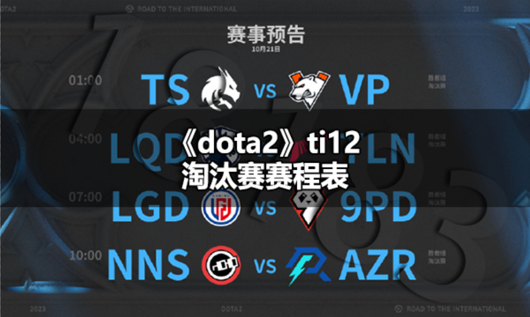 dota2ti12淘汰赛对阵图