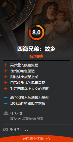 《四海兄弟：故乡》Steam特别好评！最高在线近3万人