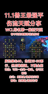 魔兽世界11.1兽王猎天赋如何加点